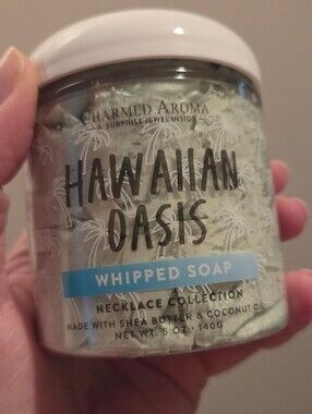Hawaiian Oasis Whipped Soap By Charmed Aroma With Surprise Necklace
